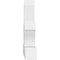 Ekena Millwork Richland Architectural Grade PVC Gable Bracket, 60"W x 32 1/2"H x 6"D x 6"F, 13/12 Pitch GBP060X33X0606RIC00 - alternate 3